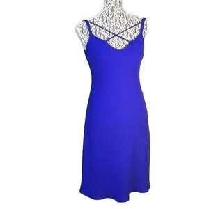 EVAN PICONE Designer New Formal‎ Crisscross Strap Dress Royal Blue sexy party